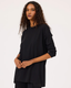 SCL Oversize Midi Günlük Kadın Tunik - 3/4 Kol - Minimalist