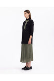 Scl Minimalist Oversize Bağlı Yaka Midi Triko - Günlük Şıklık
