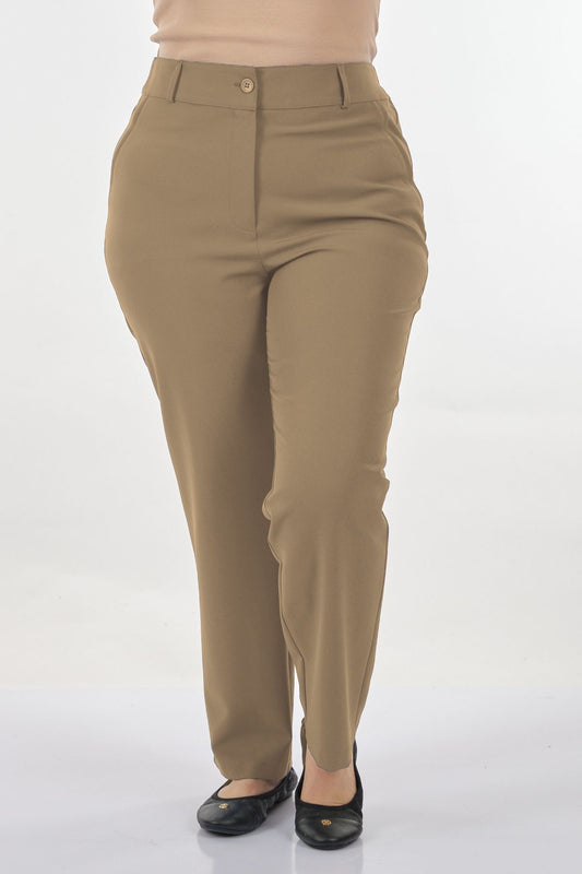 Sedna Minimalist Yüksek Bel Regular Fit Kadın Pantolon - Günlük ve İş