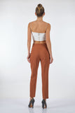 Seleste Minimalist Yüksek Bel 7/8 Kadın Pantolon - Modern Kesim, Günlük & İş