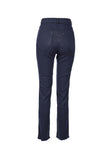 Seleste Minimalist Nakışlı Kadın Pantolon - Yüksek Bel Midi