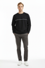 JSCO Erkek Regular Fit Bisiklet Yaka Pamuklu Uzun Kollu Sweatshirt Yatay Çizgi Detaylı JS9564