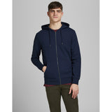 Jack&Jones Oversize Fermuarlı Kapüşonlu Erkek Sweatshirt - Günlük ve Spor