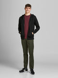 Jack&Jones Oversize Fermuarlı Kapüşonlu Erkek Sweatshirt - Günlük ve Spor