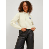 Jack&Jones JJXX Kadın Oversize Crop Kapüşonlu Sweatshirt - Minimalist Stil