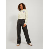 Jack&Jones JJXX Kadın Oversize Crop Kapüşonlu Sweatshirt - Minimalist Stil