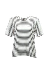 Canel Minimalist Çizgili Kadın T-Shirt - Rahat ve Şık Günlük Kullanım