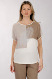 Daido Oversize Minimalist Kadın T-Shirt - Kısa Kol Yuvarlak Yaka