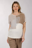 Daido Oversize Minimalist Kadın T-Shirt - Kısa Kol Yuvarlak Yaka