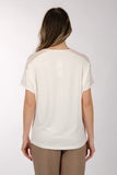 Daido Oversize Minimalist Kadın T-Shirt - Kısa Kol Yuvarlak Yaka