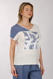 Daido Oversize V Yaka Kısa Kol Kadın T-Shirt - Minimalist Stil