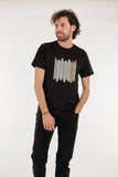 Ecer Minimalist Desenli Erkek T-Shirt - Kısa Kol, Yuvarlak Yaka, Günlük