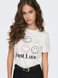 Only Minimalist Kadın T-Shirt - Kısa Kol Yuvarlak Yaka Günlük