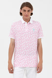 U.S. Polo Assn. Erkek Kısa Kol Polo Yaka Desenli T-Shirt - Regular Fit
