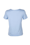 Vedi Minimalist Taş Detaylı Kadın T-Shirt - Kısa Kol Yuvarlak Yaka