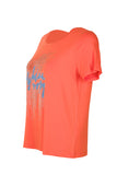 Vedi Minimalist Taş Detaylı Kadın T-Shirt - Kısa Kol Yuvarlak Yaka