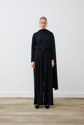 Krep Şallı Bluz - Palazzo Pantolonlu Takım Terzi Dükkani