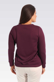 Tolga Saraçoğlu Minimalist Uzun Kol Kadın Sweatshirt - Günlük Rahatlık