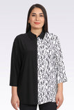 Tolga Saraçoğlu Oversize 3/4 Kol Gömlek Yaka Kadın Ceket - Minimalist Stil