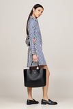 Tommy Hilfiger Minimalist Deri Tote Kadın Çantası - Günlük Kullanım