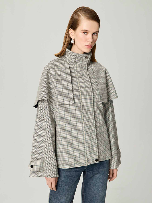 Kuşak Detaylı Cizgili Trençkot Nocturne