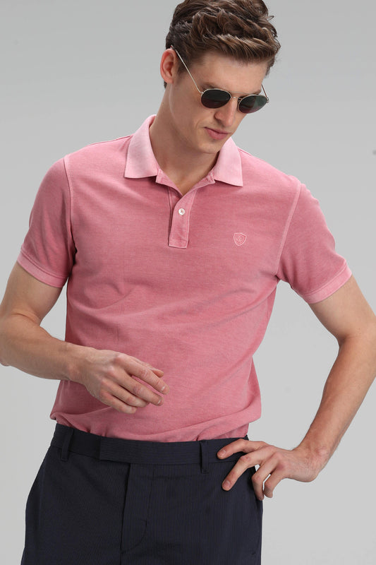 Lufian Minimalist Polo Yaka Erkek T-Shirt - Kısa Kol, Günlük Kullanım