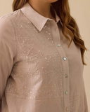 büyük beden nakışlı pul detaylı tunik Gala-Xi