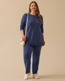 Gala-xi Oversize Uzun Kol Midi Tunik - Minimalist Günlük Stil