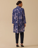 büyük beden desenli uzun kollu gömlek Gala-Xi