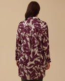 büyük beden desenli gömlek tunik Gala-Xi