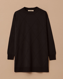 büyük beden desenli basic triko tunik Gala-Xi