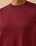 büyük beden desenli basic triko tunik Gala-Xi