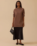 uzun kollu basic triko tunik Scl