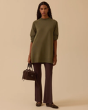 uzun kollu basic triko tunik Scl