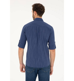 U.S. Polo Assn. Minimalist 3/4 Kol Erkek Gömlek - Günlük Şıklık