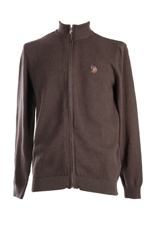 U.S. Polo Assn. Erkek Minimalist Fermuarlı Hırka - Günlük Şıklık