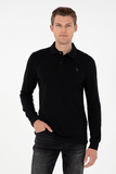 U.S. Polo Assn. Erkek Uzun Kol Polo Yaka Sweatshirt - Günlük Minimalist Stil