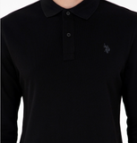 U.S. Polo Assn. Erkek Uzun Kol Polo Yaka Sweatshirt - Günlük Minimalist Stil