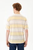 U.S. Polo Assn. Oversize Çizgili Erkek T-Shirt - Rahat ve Şık