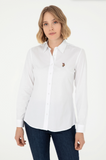U.S. Polo Assn. Minimalist Kadın Uzun Kol Gömlek - Günlük & Ofis