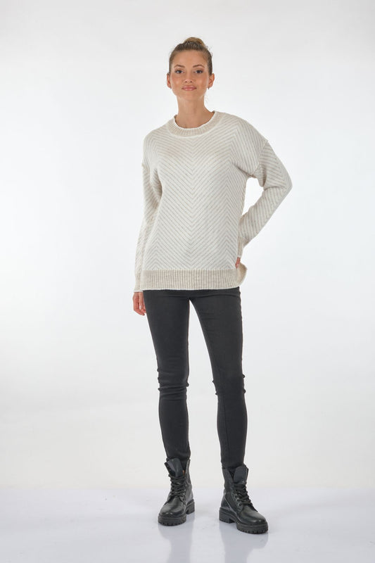 Unique Mode Oversize Kadın Triko - Günlük Minimalist Stil - Uzun Kol