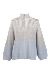 Vedi-bb Oversize Yüksek Yakalı Balon Kol Kadın Ceket - Minimalist Tarz