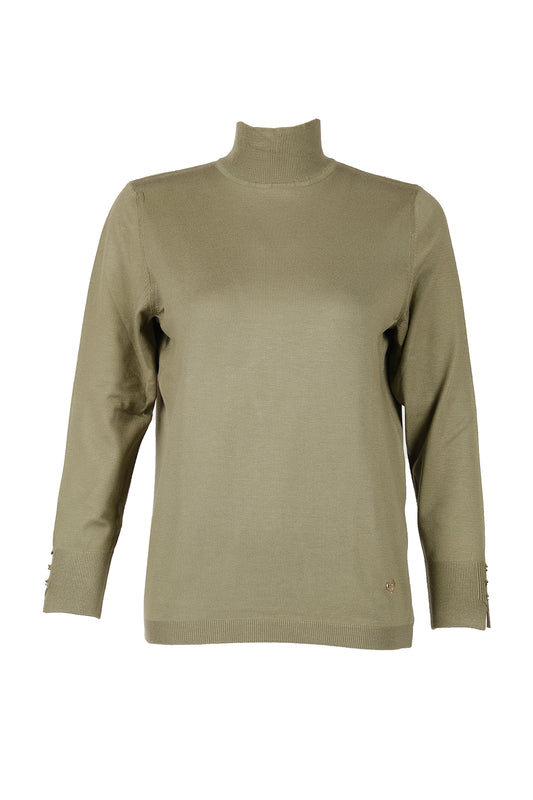 Vedi-bb Kadın Oversize Boğazlı Uzun Kol Kazak - Minimalist