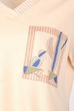 Vedi-bb Minimalist V Yaka Kısa Kol Kadın T-Shirt - Günlük Kombinleriniz İçin