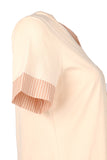 Vedi-bb Minimalist V Yaka Kısa Kol Kadın T-Shirt - Günlük Kombinleriniz İçin