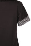Vedi-bb Minimalist V Yaka Kısa Kol Kadın T-Shirt - Günlük Kombinleriniz İçin