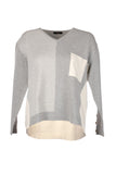 Vedi-bb Oversize V Yaka Triko Kazak - Minimalist Stil - Günlük