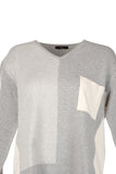 Vedi-bb Oversize V Yaka Triko Kazak - Minimalist Stil - Günlük
