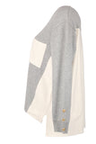Vedi-bb Oversize V Yaka Triko Kazak - Minimalist Stil - Günlük