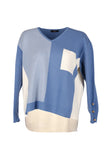 Vedi-bb Oversize V Yaka Triko Kazak - Minimalist Stil - Günlük